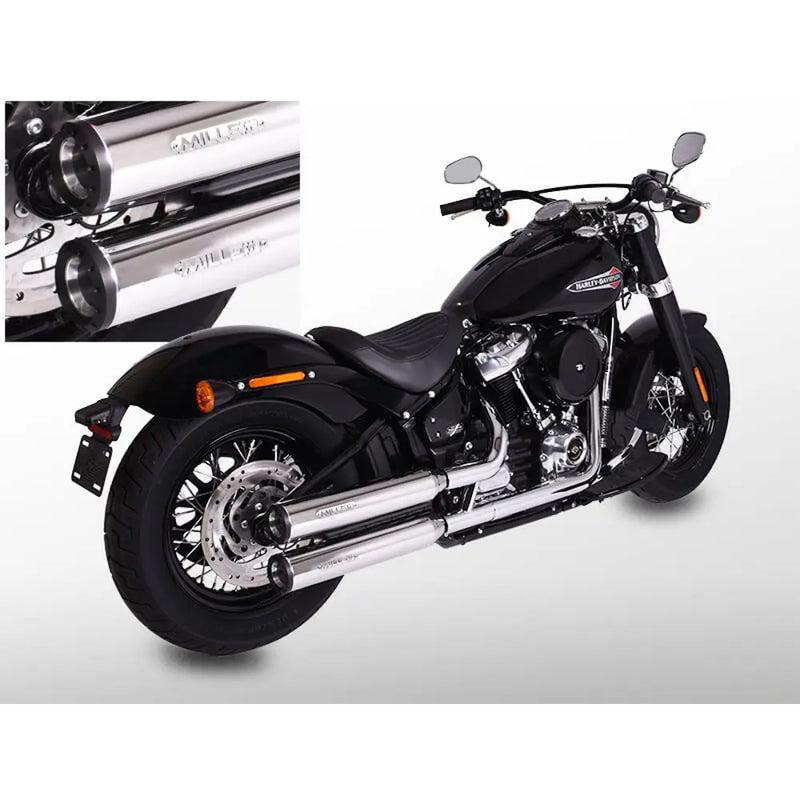Miller Independence Euro 4 Slip-On Mufflers for Harley  - Customhoj