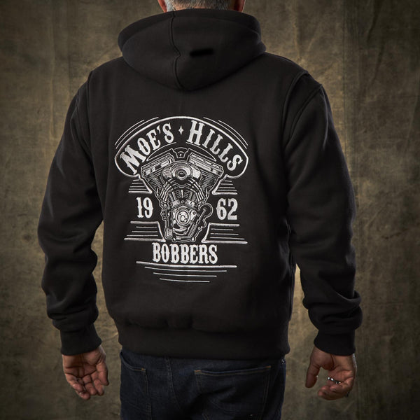 Moe's Hills Bobbers Classic Panel Zip Hoodie Black S