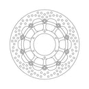 Moto-Master Brake Disc Honda CBF 600 F 08-11 Moto-Master Halo Front Left Brake Disc for Honda Customhoj