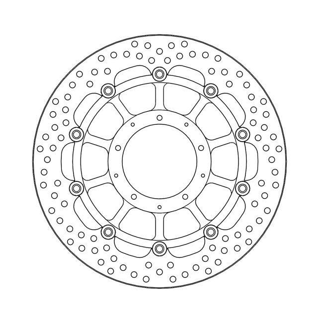 Moto-Master Brake Disc Honda VFR 1200 F 10-17 Moto-Master Halo Front Left Brake Disc for Honda Customhoj