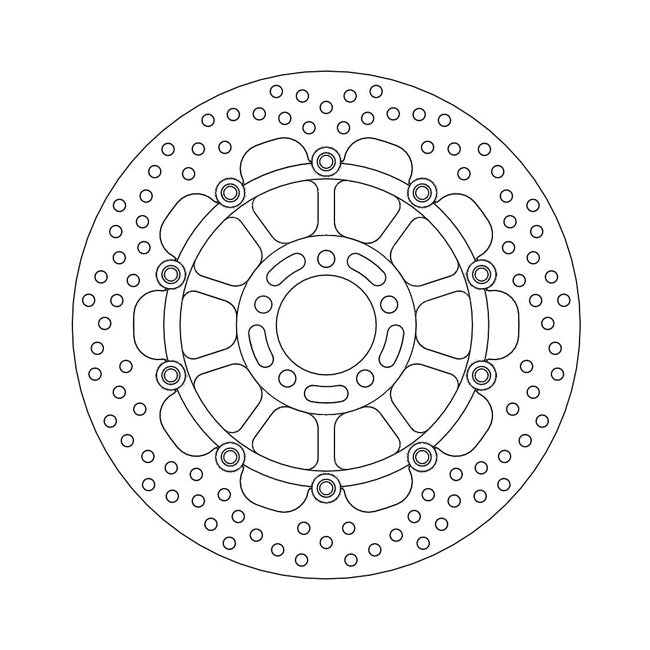 Moto-Master Brake Disc Kawasaki Zephyr 1100 92-98 Moto-Master Halo Front Right Brake Disc for Kawasaki Customhoj