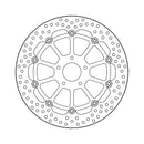 Moto-Master Brake Disc KTM 690 Duke 13-19 Moto-Master Halo Front Left Brake Disc for KTM Customhoj