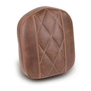 Mustang Original Style Sissy Bar Pad for Harley All HD and Aftermarket Sissy Bars / Uprights (excl. 18-25 Touring and Softail models) / Diamond / Distressed Brown / 20 x 23 cm (7,5" x 9")  - Customhoj