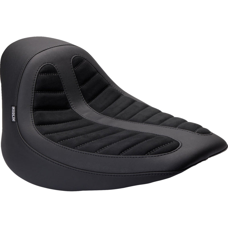 Mustang Skyline Solo Seat by Kodlin for Harley 13-17 Softail Breakout / Black / Alcantara  - Customhoj