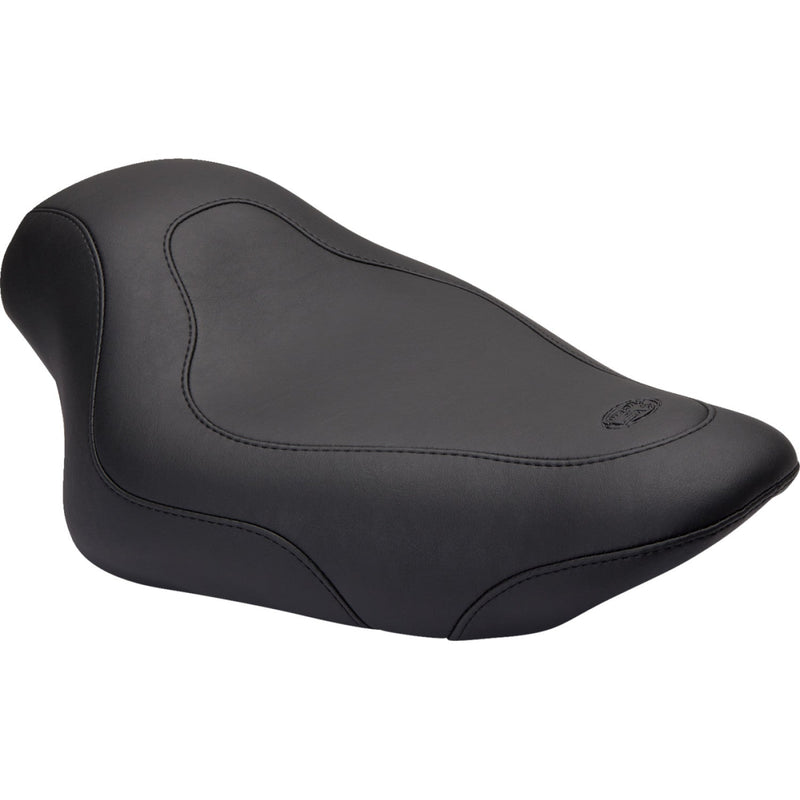 Mustang Tripper Solo Seat for Harley 04-22 XL Sportster with 7.9 / 12.5 liter tank / Black / Plain  - Customhoj