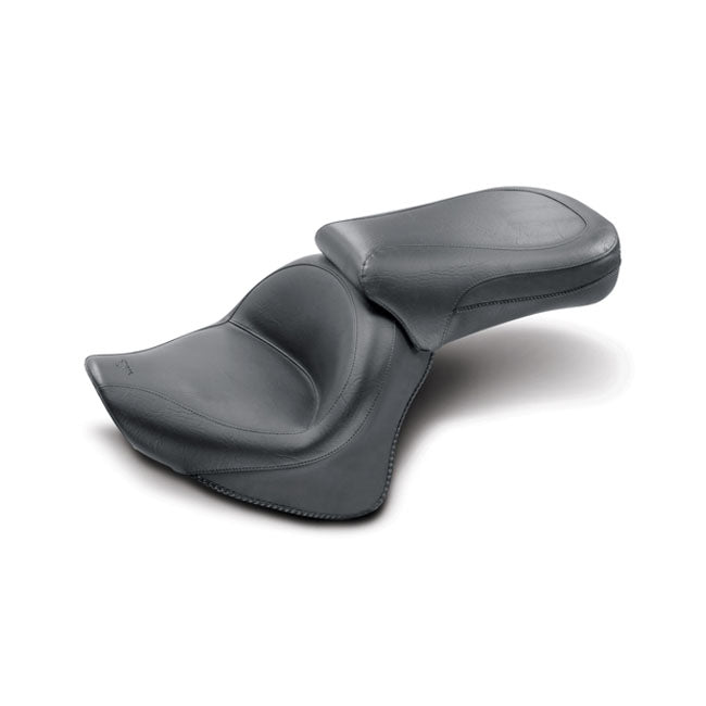 Mustang Wide Touring 2-Up Seat for Yamaha 98-10 Dragstar XVS 650 Classic / Plain / Without backrest  - Customhoj