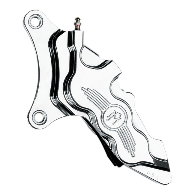 Performance Machine Brake Caliper 84-99 Touring / Front Left / Polished Performance Machine 112X6B 6-piston 11.5" Front Brake Caliper for Harley Customhoj