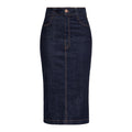 Queen Kerosin Pencil Skirt Dark Blue / XS