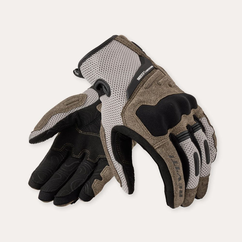 REV'IT! Cavern Ladies Motorcycle Gloves Sand/Black / XS  - Customhoj