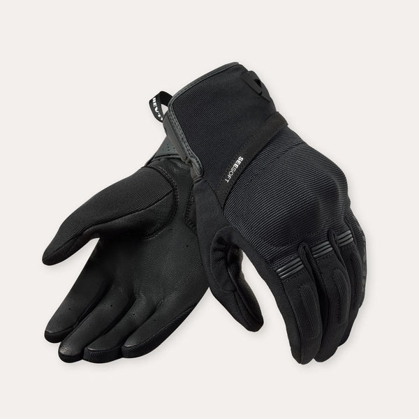 REV'IT! Mosca 2 Motorcycle Gloves Black / XS  - Customhoj