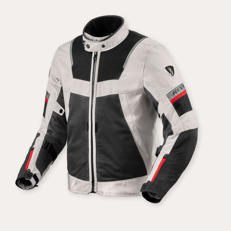 REV'IT! Tornado 4 H2O Motorcycle Jacket Silver/Black / S  - Customhoj