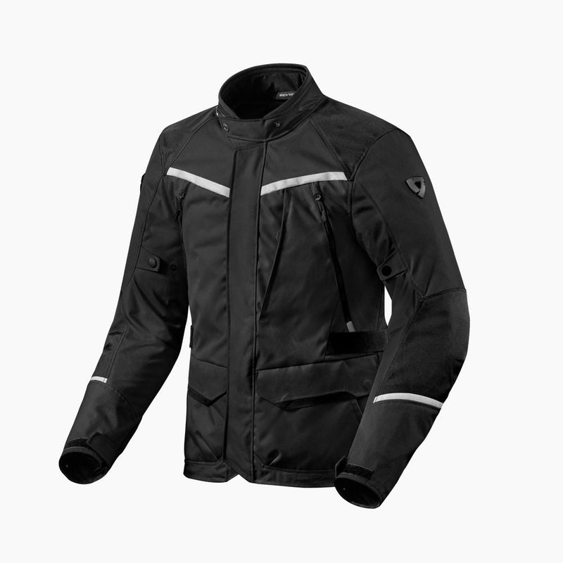 REV'IT! Voltiac 3 H2O Motorcycle Jacket Black/Silver / S