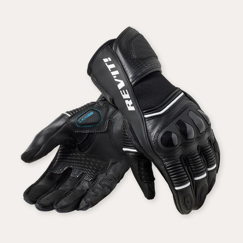 REV'IT! Xena 4 Ladies Motorcycle Gloves Black/White / XS  - Customhoj
