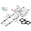 Rocker Box Parts Diagram Exploded View for Harley Shovelhead 13) 66-84 Shovelhead. Rocker cover set, chrome plated aluminium. Replaces OEM: 17550-80 & 17552-80