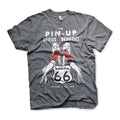 Route 66 Pin-Ups T-Shirt Dark Heather / S