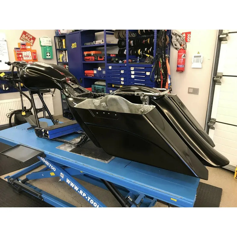 Killer Custom Uitgebreide zadeltas- en spatbordset voor Harley