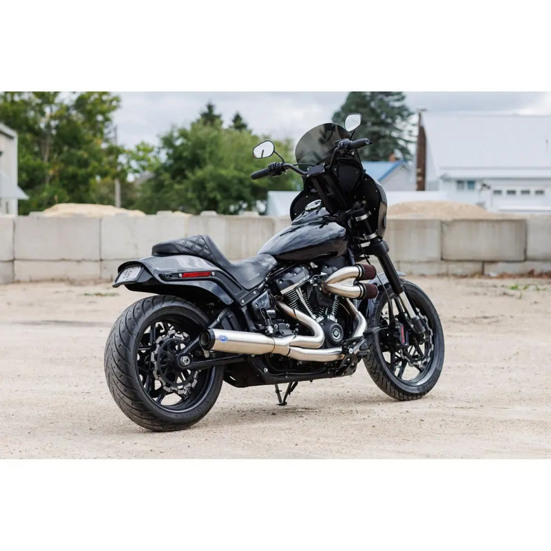 S&S Qualifier Stainless Steel 2-into-1 Exhaust System for Harley  - Customhoj