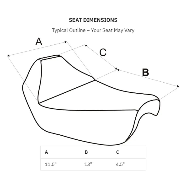 Saddlemen 1WR Preformance Gripper Seat for Harley 06-17 Dyna FXD / FXDWG / FLD