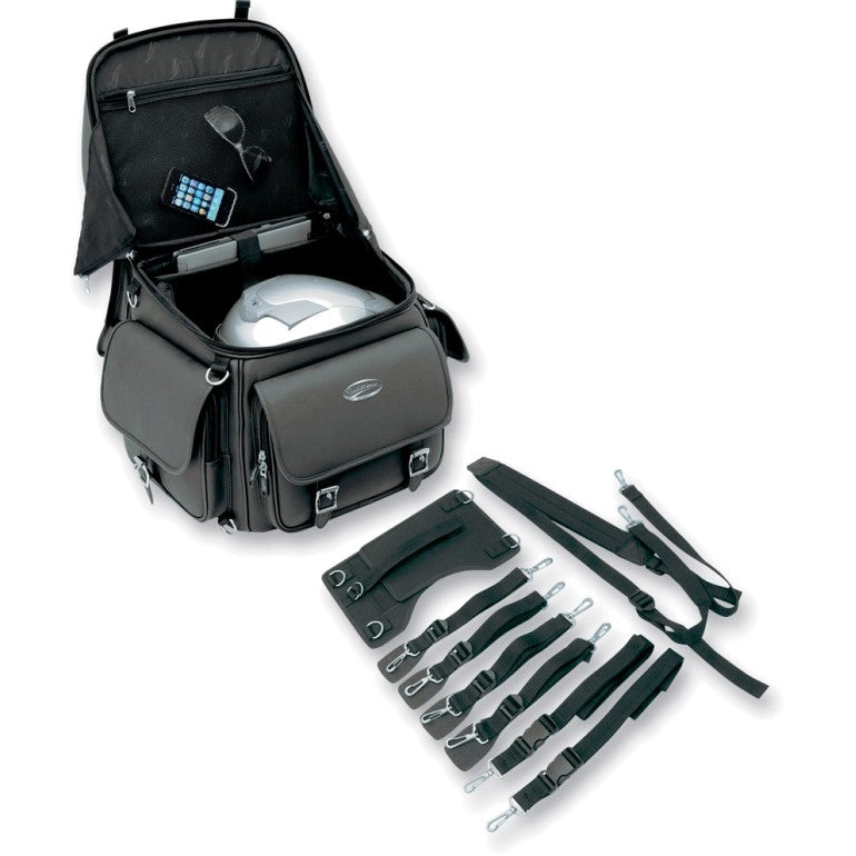 Saddlemen BR3400EX Back Seat / Sissy Bar Motorcycle Bag  - Customhoj