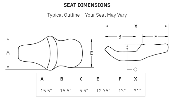 Saddlemen Lattice Stitch Road Sofa Seat for Harley