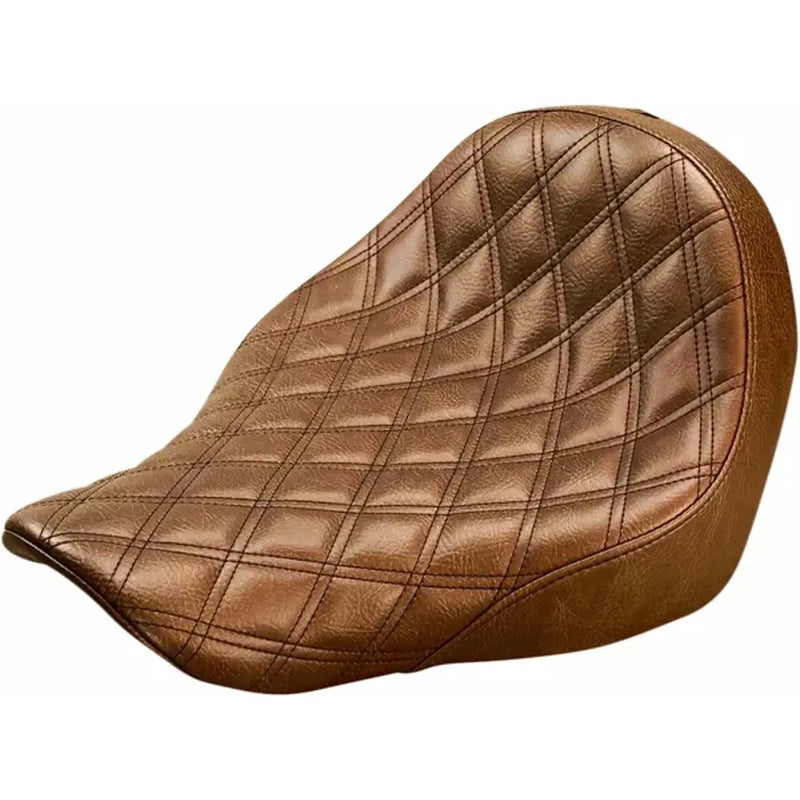 Saddlemen Renegade Lattice Stitch Solo Seat For Harley 18-27 Softail FXLR / FXLRS / FXLRST / FLSB / Brown