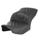 Saddlemen Roadsofa Lattice Stitch Seat for Harley 24-25 Touring Road Glide / Street Glide / Carbon Fiber / Without heating / Without backrest  - Customhoj