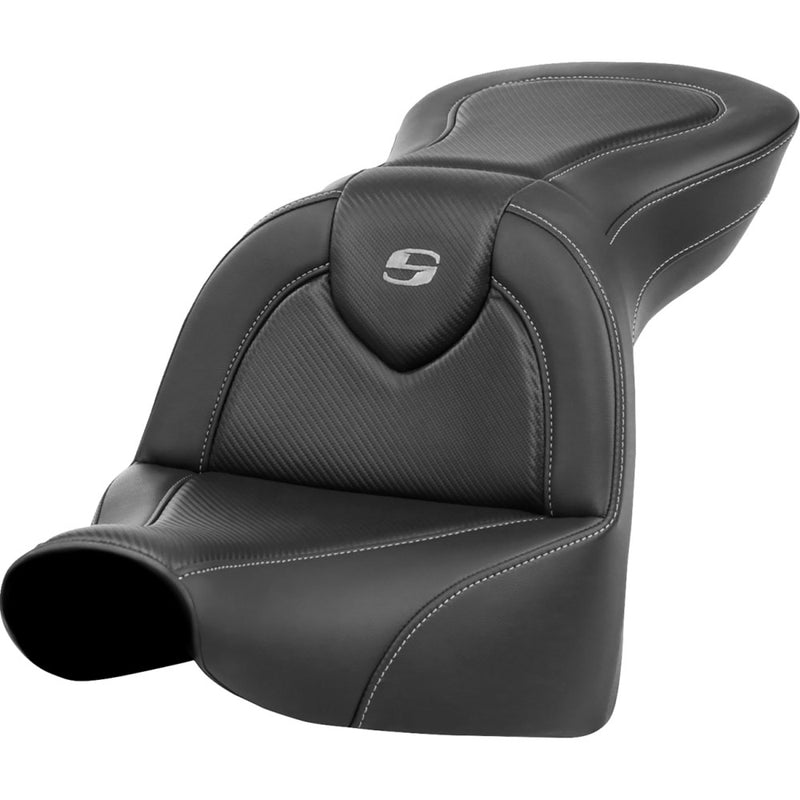 Saddlemen Roadsofa Plain Seat for Harley 18-22 Softail Breakout / Carbon Fiber / Without heating / Without backrest  - Customhoj