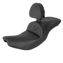 Saddlemen Roadsofa Plain Seat for Indian 14-24 Chief Classic / Vintage / Dark Horse / Black / Without heating / With backrest  - Customhoj