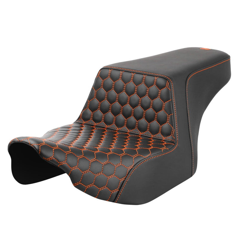 Saddlemen Step-Up Front Honeycomb for Harley 23-25 Touring CVO Road Glide / CVO Street Glide / Black / Orange  - Customhoj