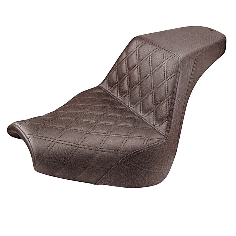 Saddlemen Step-Up Front Lattice Stitch for Harley 18-22 Softail Breakout / Brown / Black  - Customhoj