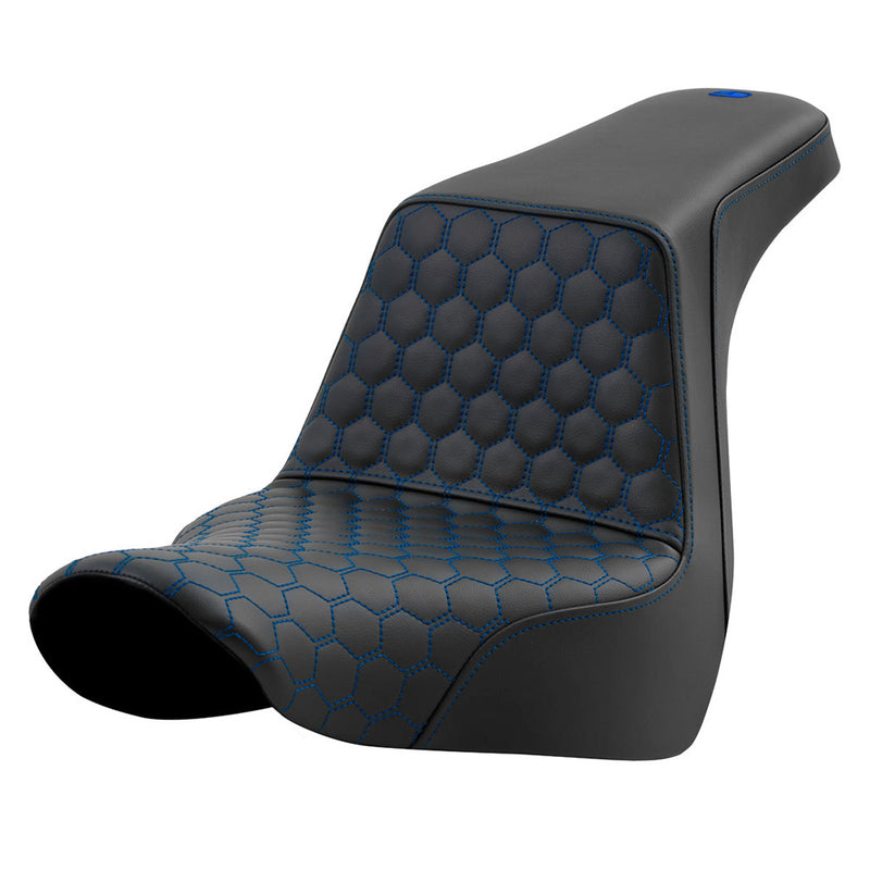 Saddlemen Step-Up Honeycomb for Harley 18-25 Softail Sport Glide & Low Rider / S / ST / Black / Blue  - Customhoj