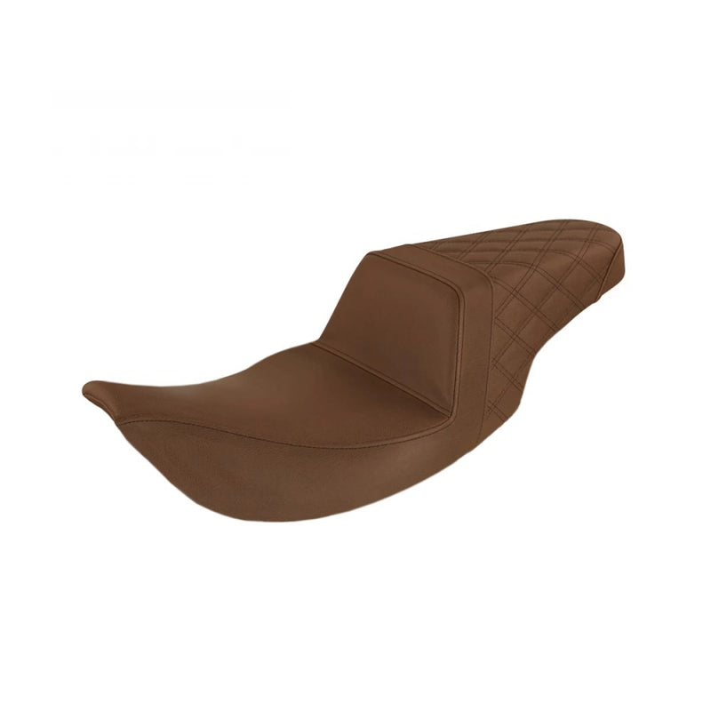 Saddlemen Step-Up Rear Lattice Stitch for Harley 97-07 Touring Road King / Street Glide (excl. Road King Custom) / Brown / Black  - Customhoj