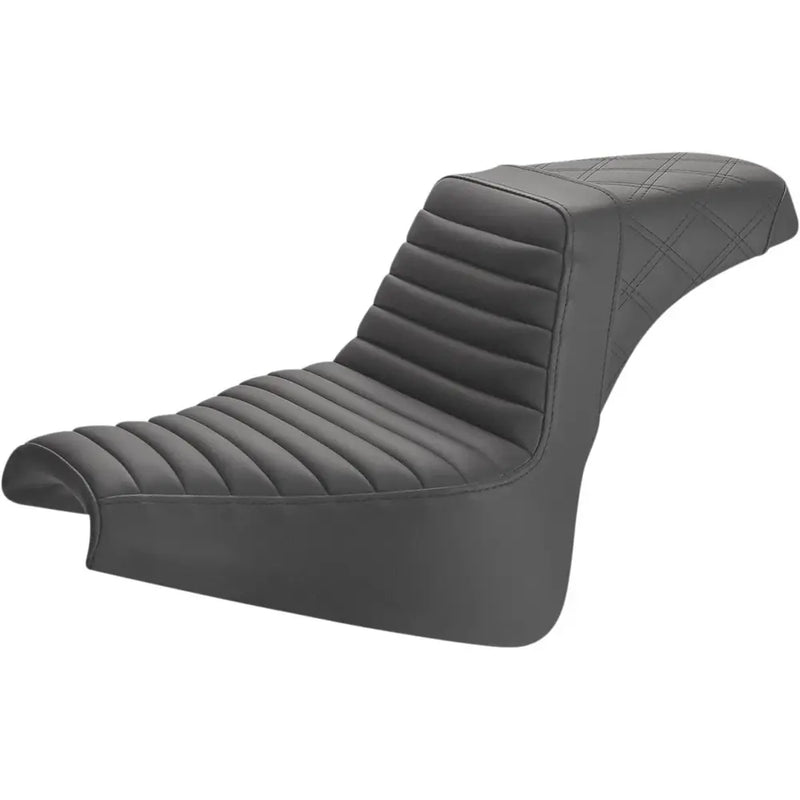 Saddlemen Step-Up Tuck-n-Roll / Lattice Stitch for Harley 18-25 Softail Sport Glide & Low Rider / S / ST / Black  - Customhoj