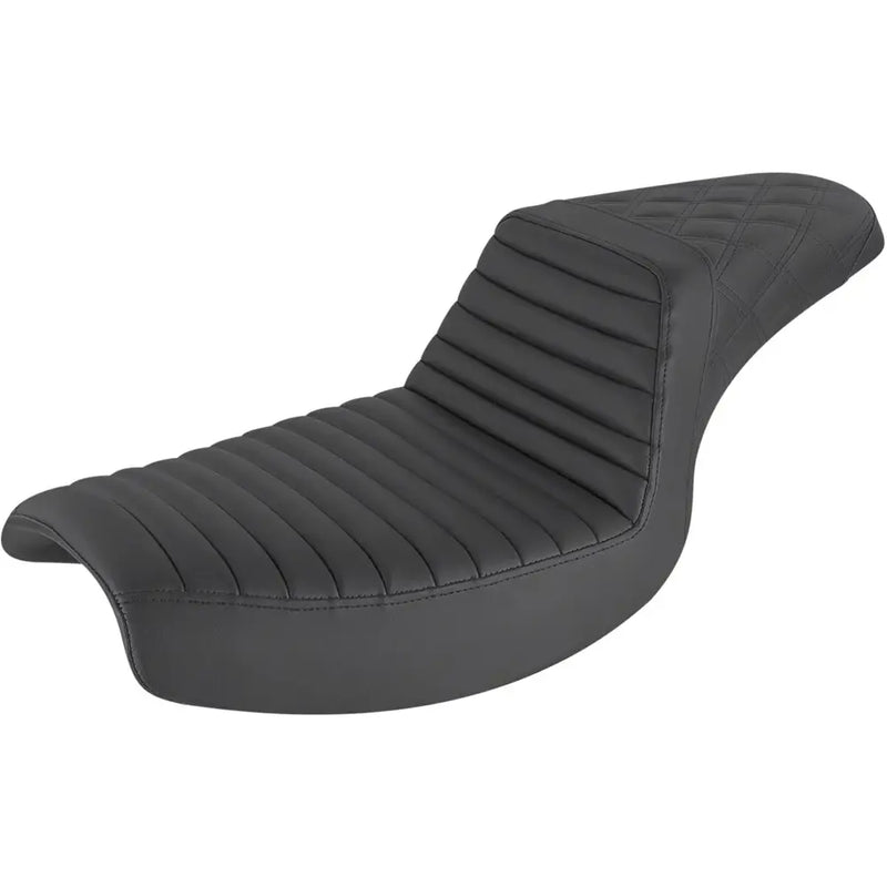 Saddlemen Step-Up Tuck-n-Roll / Lattice Stitch for Harley 82-00 FXR / Black  - Customhoj