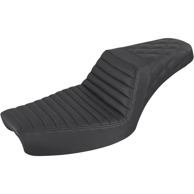 Saddlemen Step-Up Tuck-n-Roll / Lattice Stitch for Harley 96-03 Dyna (excl. Wide Glide) / Black  - Customhoj