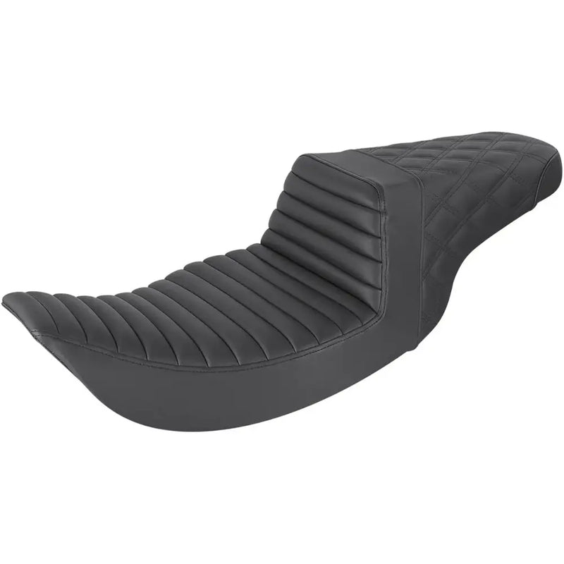 Saddlemen Step-Up Tuck-n-Roll / Lattice Stitch for Harley 97-07 Touring Road King / Street Glide (excl. Road King Custom) / Black  - Customhoj