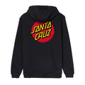 Santa Cruz Dot Chest Hoodie Black / S  - Customhoj