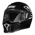 Simpson Speed Full Face Motorcycle Helmet 12 O'Clock Black / XS (54cm)  - Customhoj