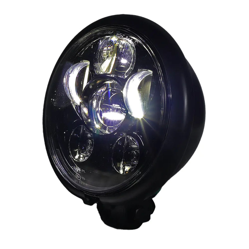 SMP Beam Dark 5.75" Motorcycle LED Headlight Insert  - Customhoj