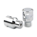 SMP Round Top Motorcycle Handlebar Risers 2" (5.1cm) / Chrome  - Customhoj
