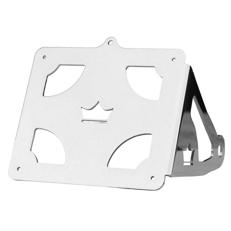 SMP Universal Side Mounted Motorcycle License Plate Bracket Chrome  - Customhoj