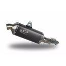 Spark Dakar Slip-On Muffler for Yamaha 19-24 Tenere 700 (ECE Euro 5 approved) (Stainless steel / Black) (GYA1601DOM)  - Customhoj
