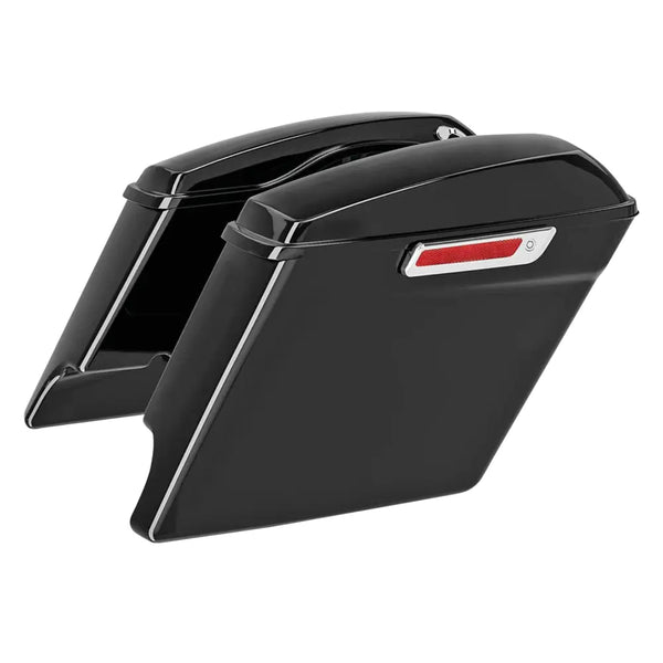 Zodiac 4" Opgerekte harde zadeltassen voor Harley