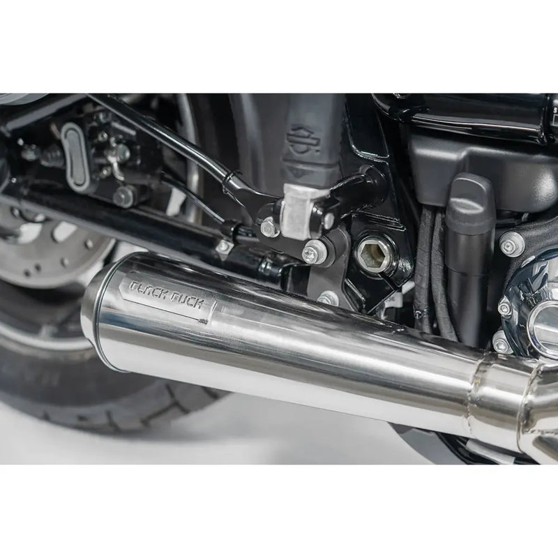 Black Duck Fighter EC Euro-goedgekeurde 2-into-1 uitlaat voor Harley