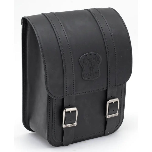 Texas Leather Vierkante achterwieltas voor Harley