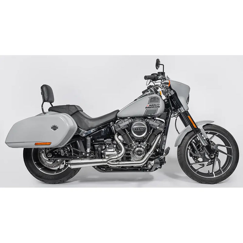 Black Duck Fighter EC Euro-goedgekeurde 2-into-1 uitlaat voor Harley