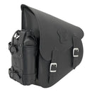 Texas Leather Motorcycle Oil Holder Black  - Customhoj