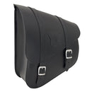 Texas Leather Swingarm Bag for Harley 18-25 Softail (read note) / Black with full length straps  - Customhoj