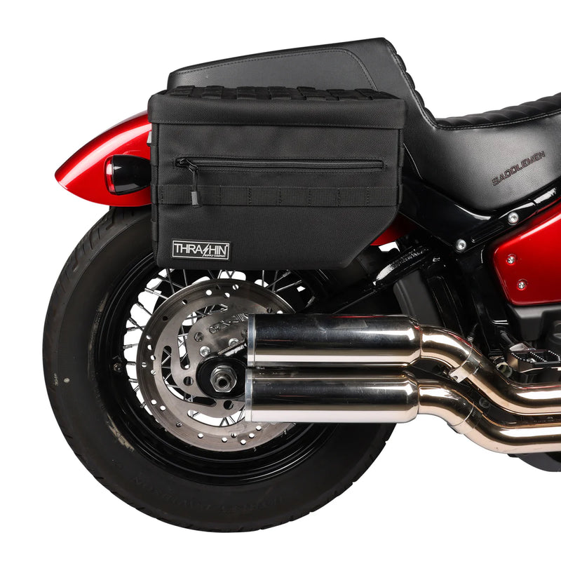 Thrashin Supply Escape 18L Throw-Over Motorcycle Saddlebag Set  - Customhoj