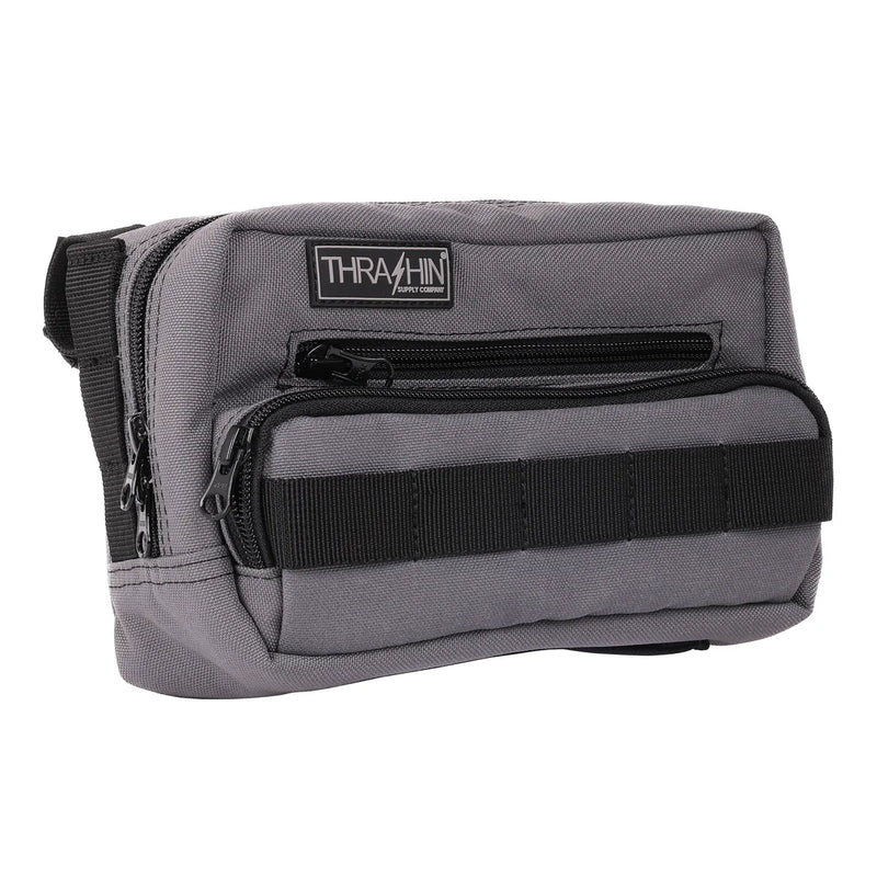 Thrashin Supply Motorcycle Handlebar Bag Plus Gray  - Customhoj
